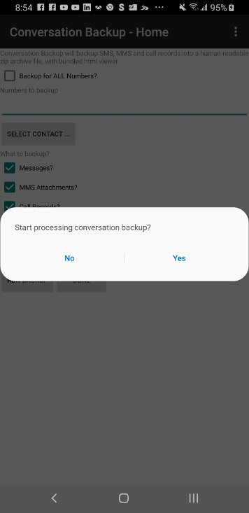 android conversation backup image