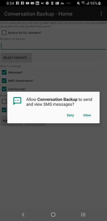 android conversation backup image
