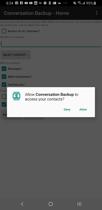 android conversation backup image