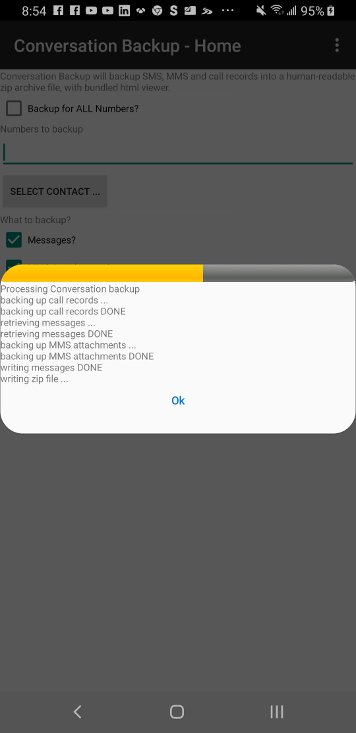 android conversation backup image