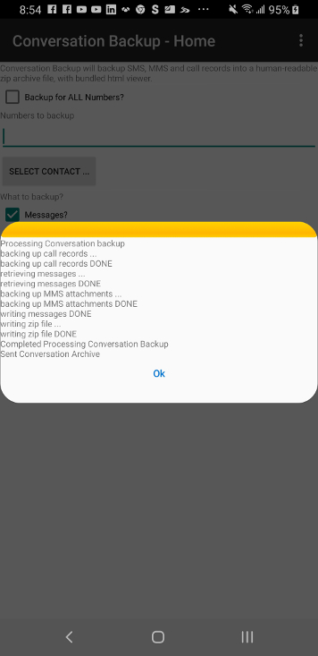 android conversation backup image
